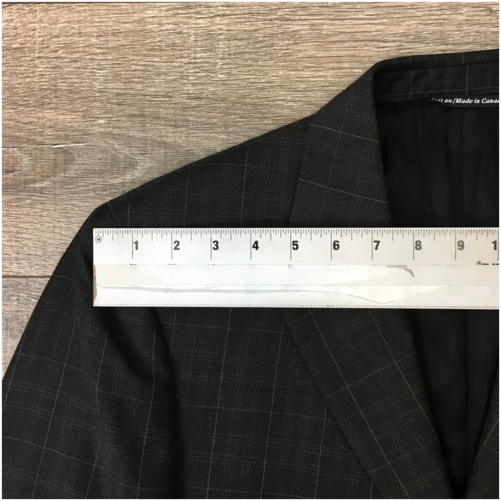 Jack Victor Mens Blazer Sport Coat 3 Button Casual Jacket Size 42R Wool‎ Suits